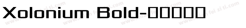 Xolonium Bold字体转换